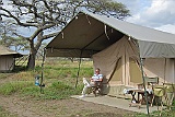 A fantastic feeling sitting ourside our tent with no fence in Serengeti